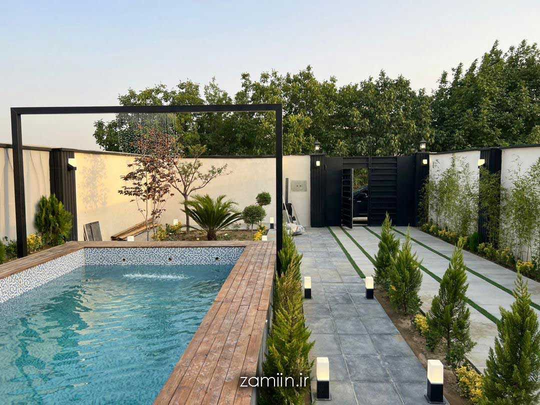 فروش 300 متر ویلا ارزان در سهیلیه[نمای استخر]