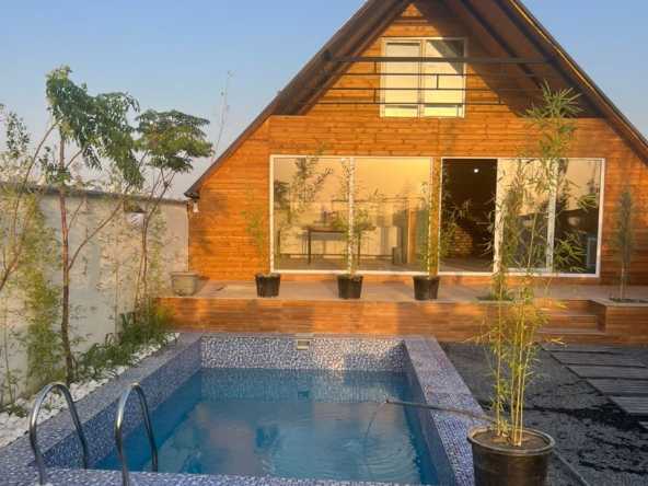 ویلا کلبه سویسی ارزان در کردان